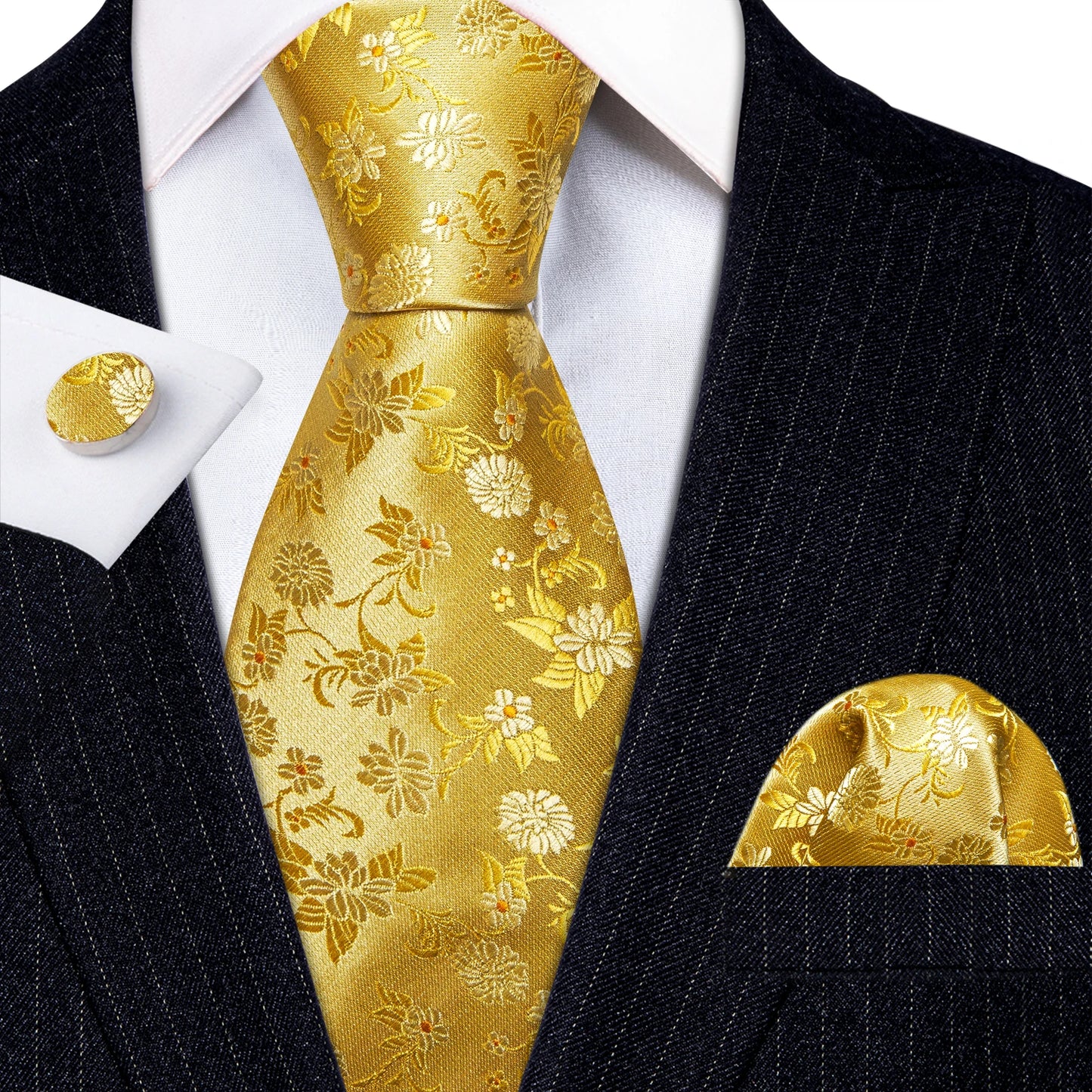 Gold Silk Mens Tie