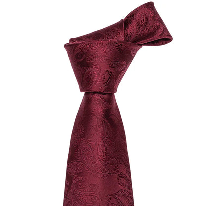 Exquisite Rust Red Silk Ties For Men