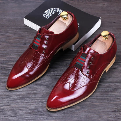 Slip-On Oxford Leather Shoes