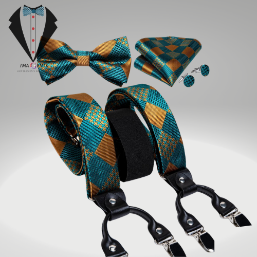 Classic Suspenders Bow Tie Set