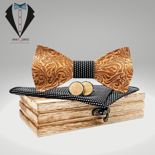 High Quality Maple Carved Wooden Bow Tie