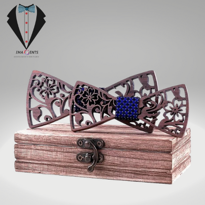 Adult And Kids Wooden Bow Tie