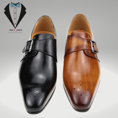 Casual Leather Para Customized Monk Men Shoes