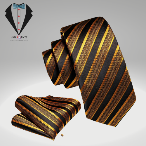 Gold Silk Mens Tie