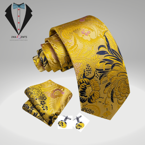 Floral Silk Men Tie