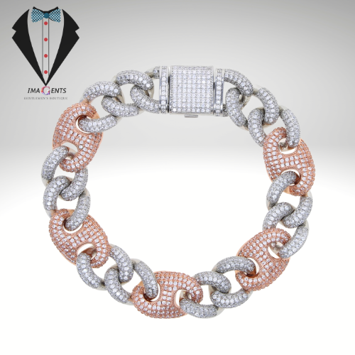 Two Tone Lock Clasp Bracelet