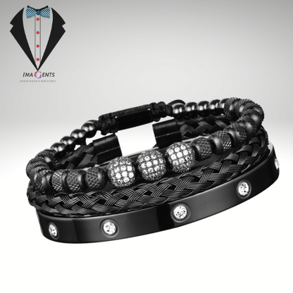 Micro Pave CZ Beads Bracelets