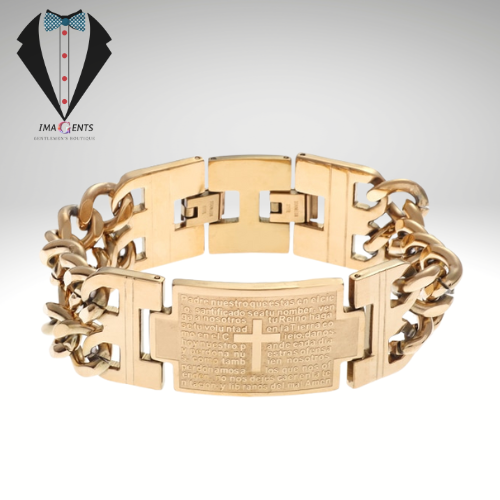 Cross Cuban Chain Bracelet
