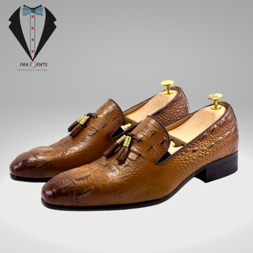 Genuine Leather Tassel Loafer Slip-on Men Shoes