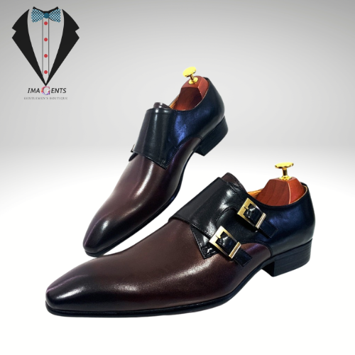 Double Strap Mens Loafers