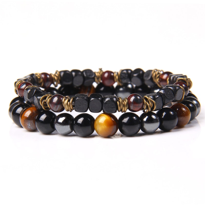 Tiger Eye Obsidian Bracelet