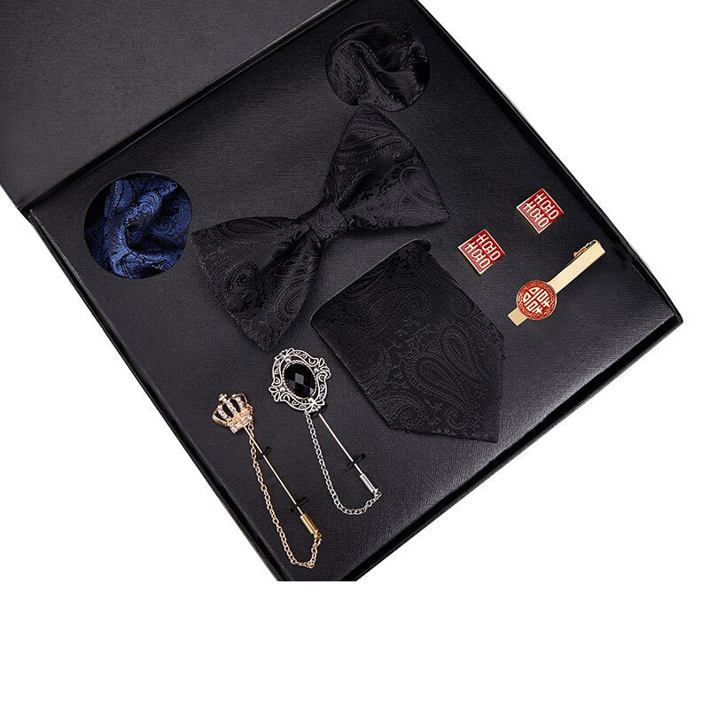 Gift Box Luxury Mens Tie Set