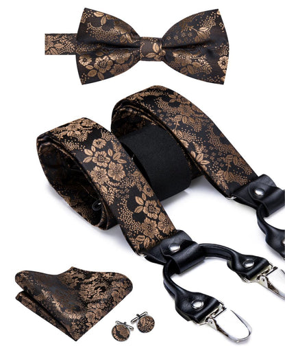 Luxury Bow Tie & Elastic Suspenders