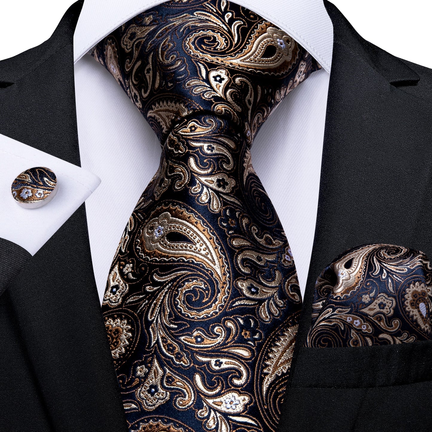 Luxury Business Paisley Tie Set