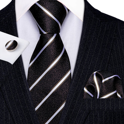 Striped Silk Tie Set