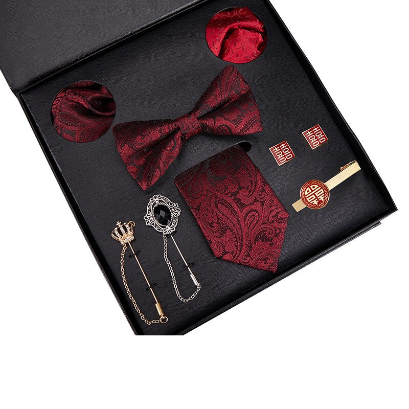 Gift Box Luxury Mens Tie Set