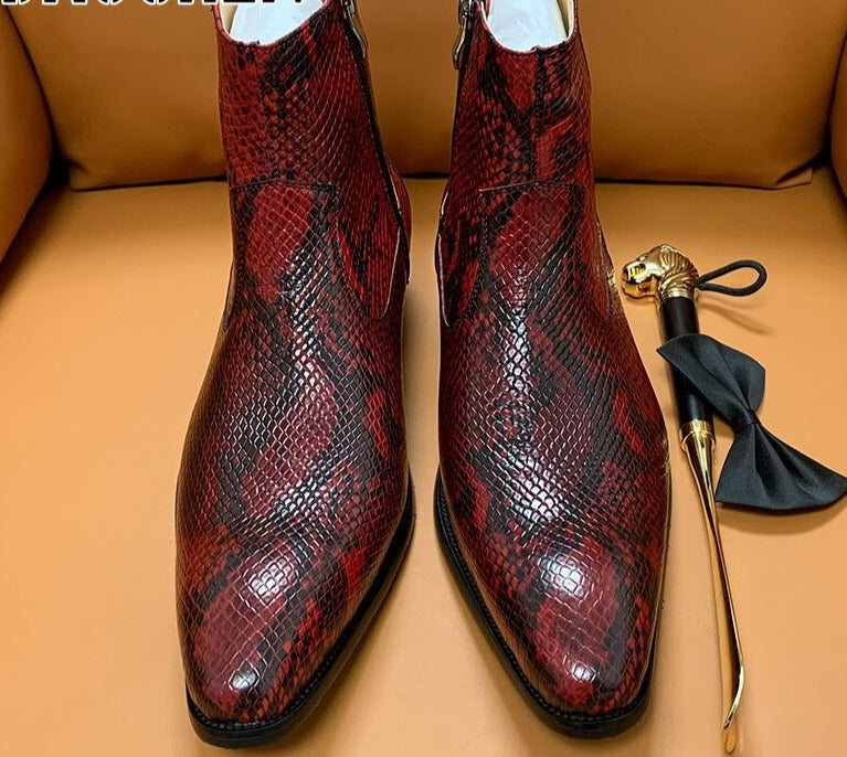 Mens Python Boots