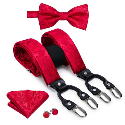 Luxury Bow Tie & Elastic Suspenders