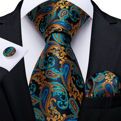 Luxury Business Paisley Tie Set