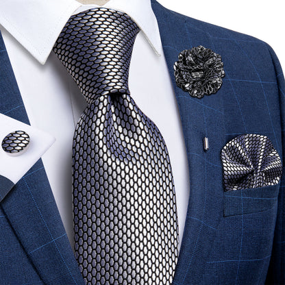 Tie Pocket Square Cufflinks Set