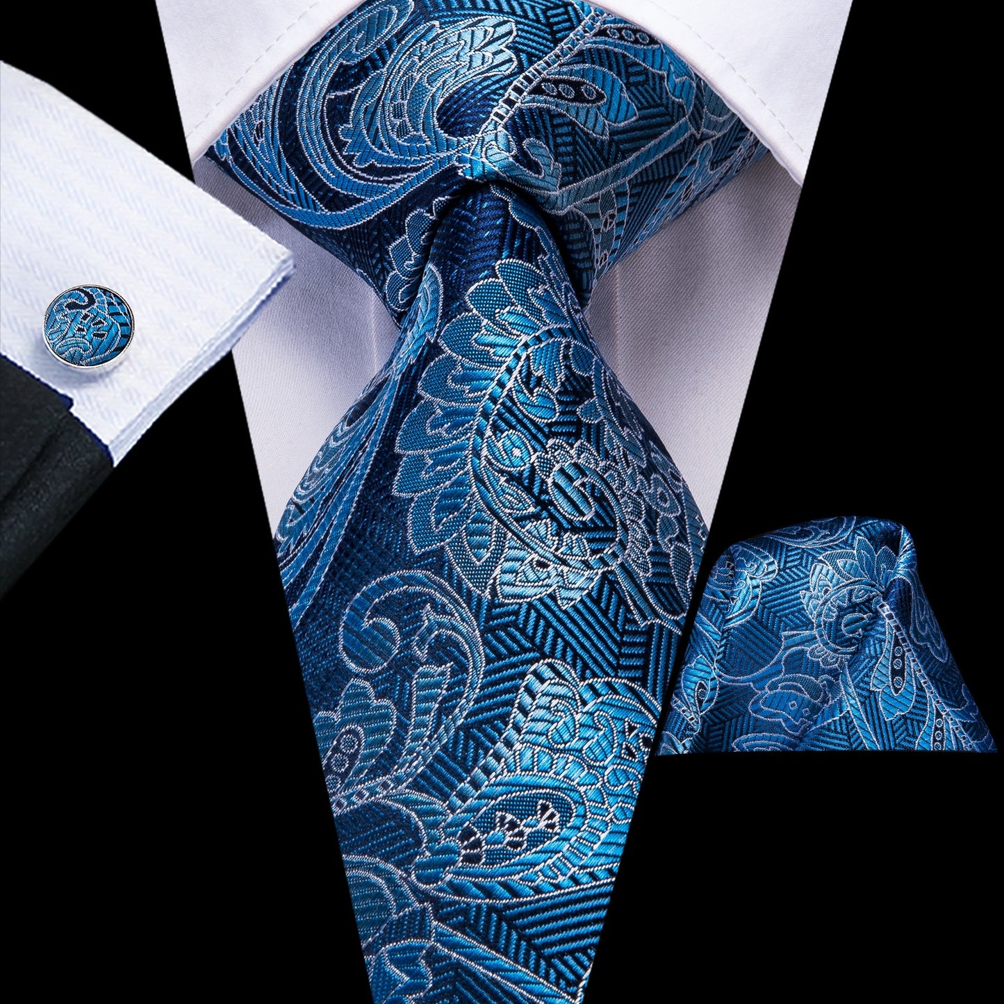 Blue Striped Novelty Tie