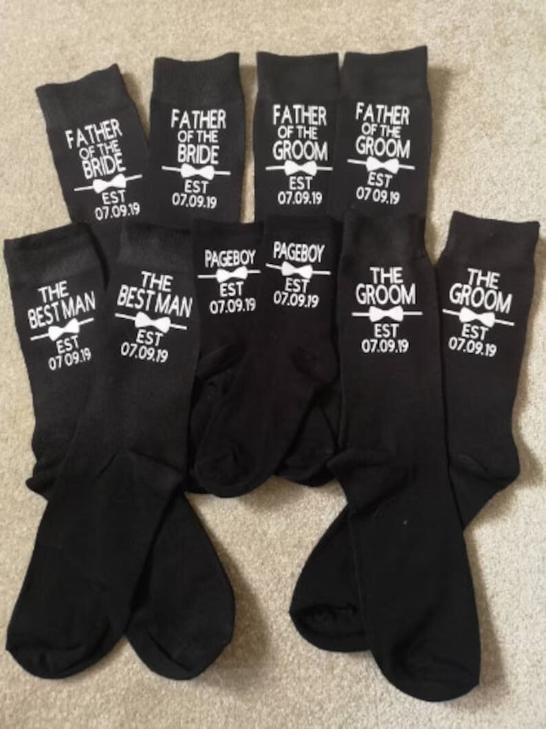 Personalised Wedding Socks