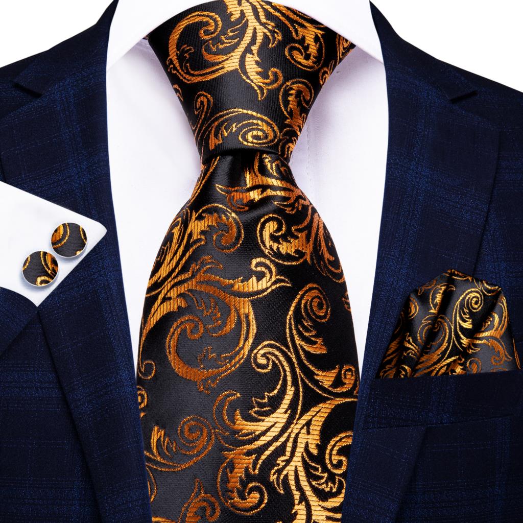 Orange Silk Elegent Tie