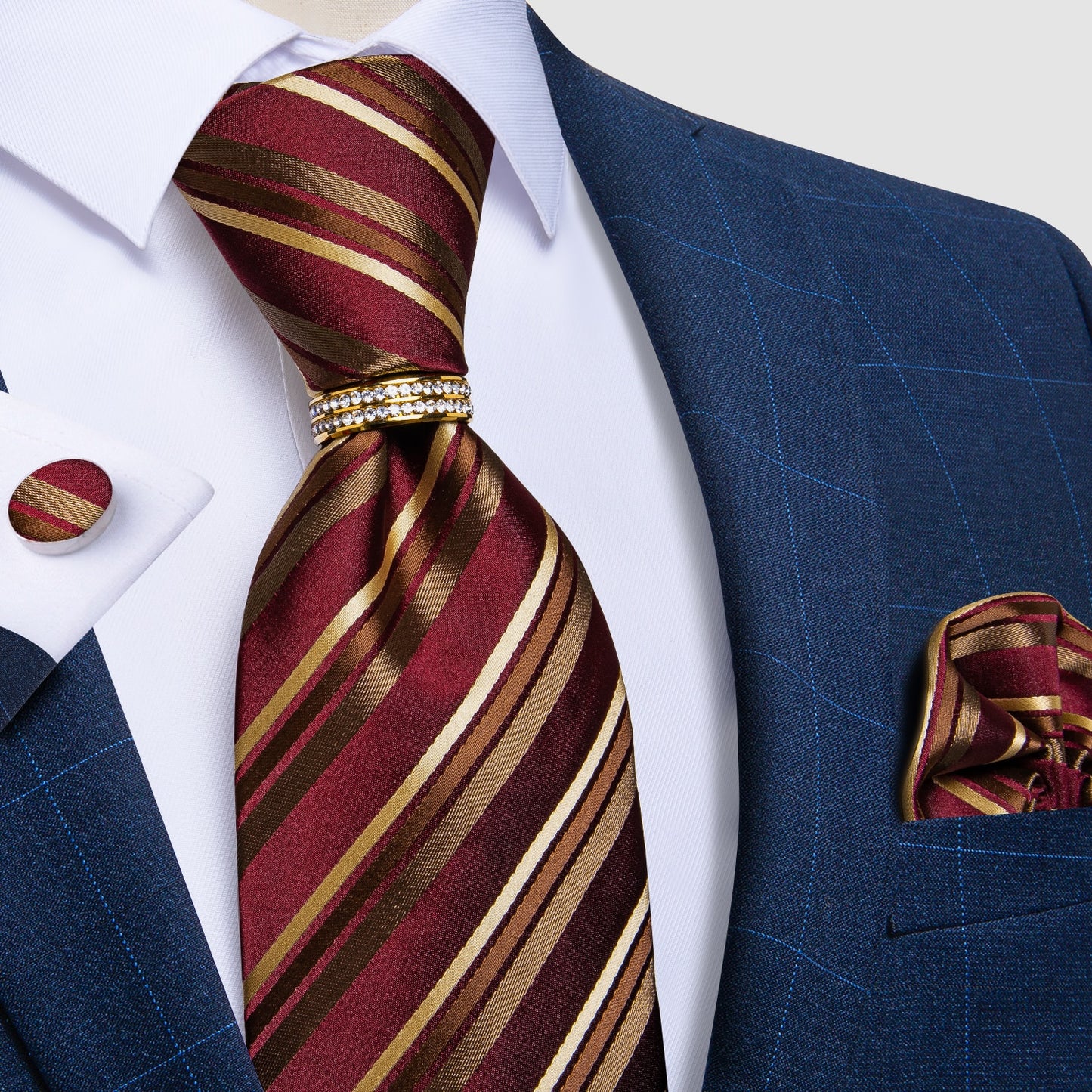 Striped Silk Ties Set