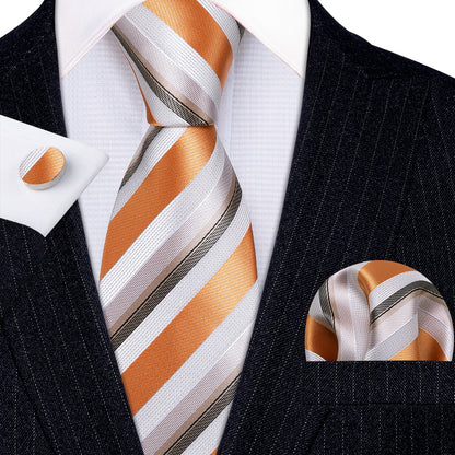 Striped Silk Tie Set