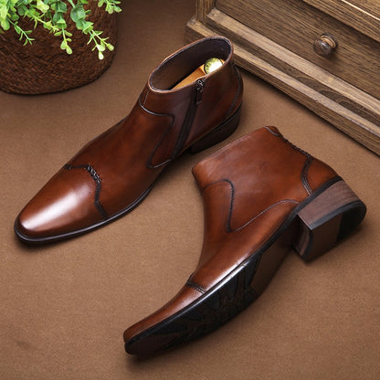 Luxury Mens Genuine Leather Boots