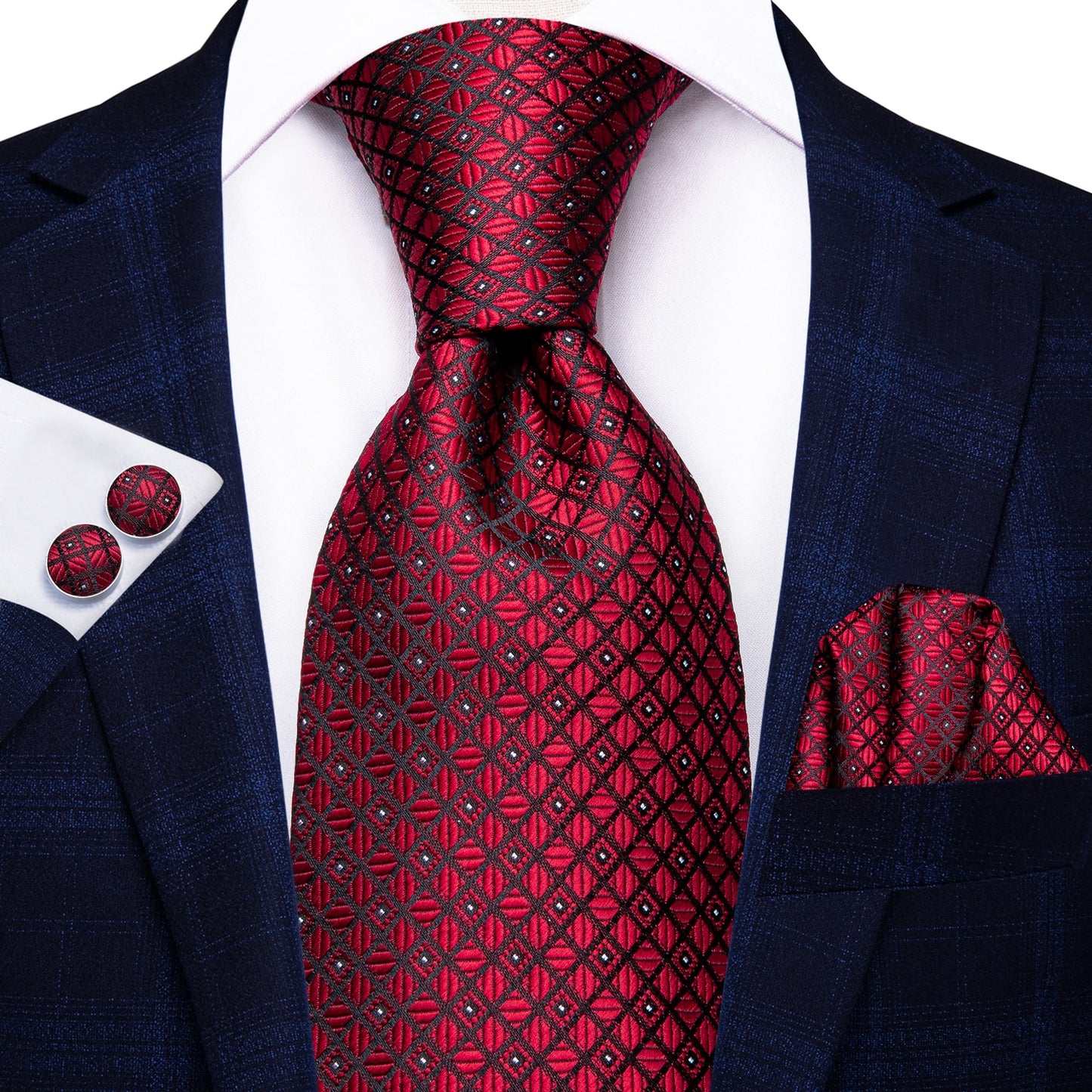 Burgundy Paisley Silk Tie