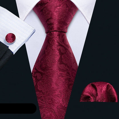 Floral Silk Tie Hanky Set