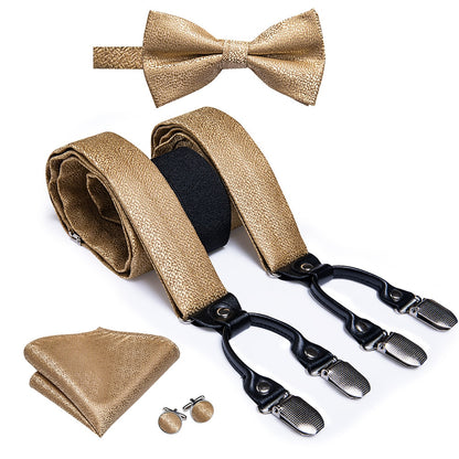 Luxury Bow Tie & Elastic Suspenders