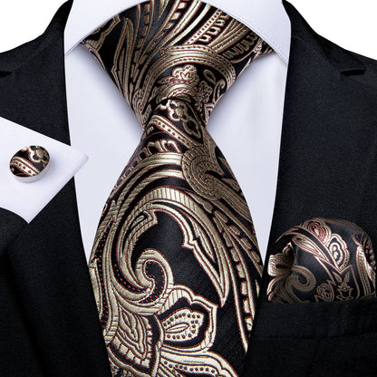 Luxury Business Paisley Tie Set