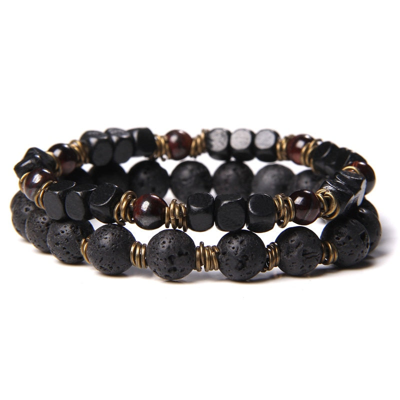 Tiger Eye Obsidian Bracelet