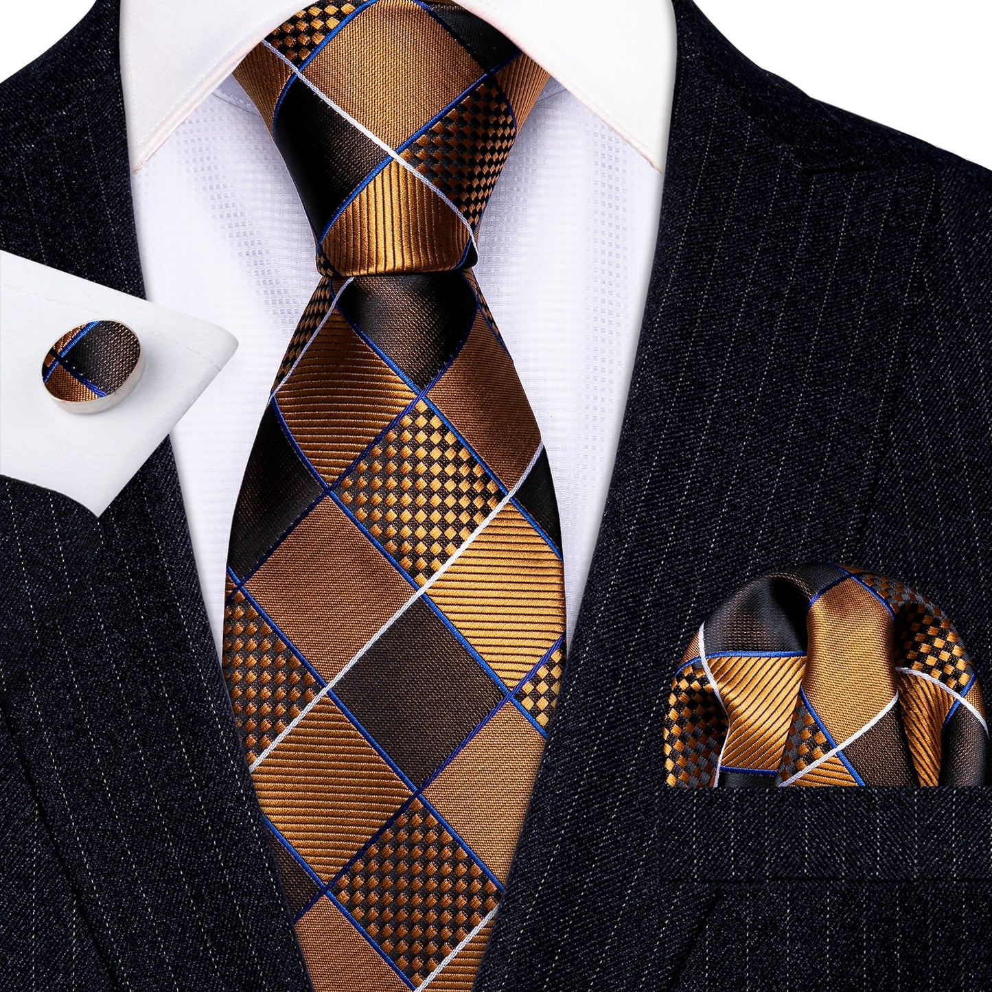 Striped Silk Tie Set