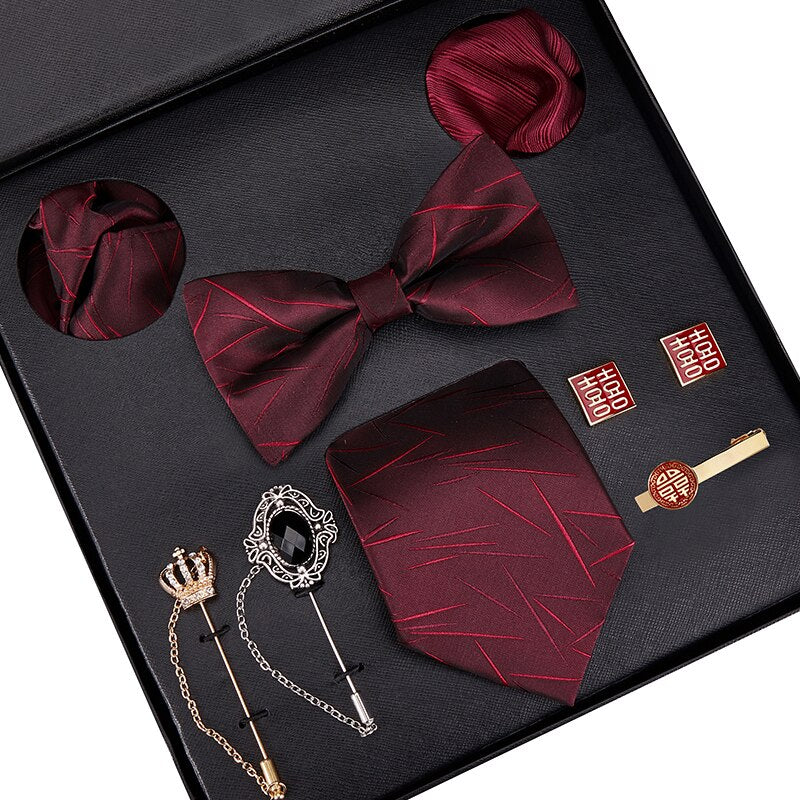 Gift Box Luxury Mens Tie Set