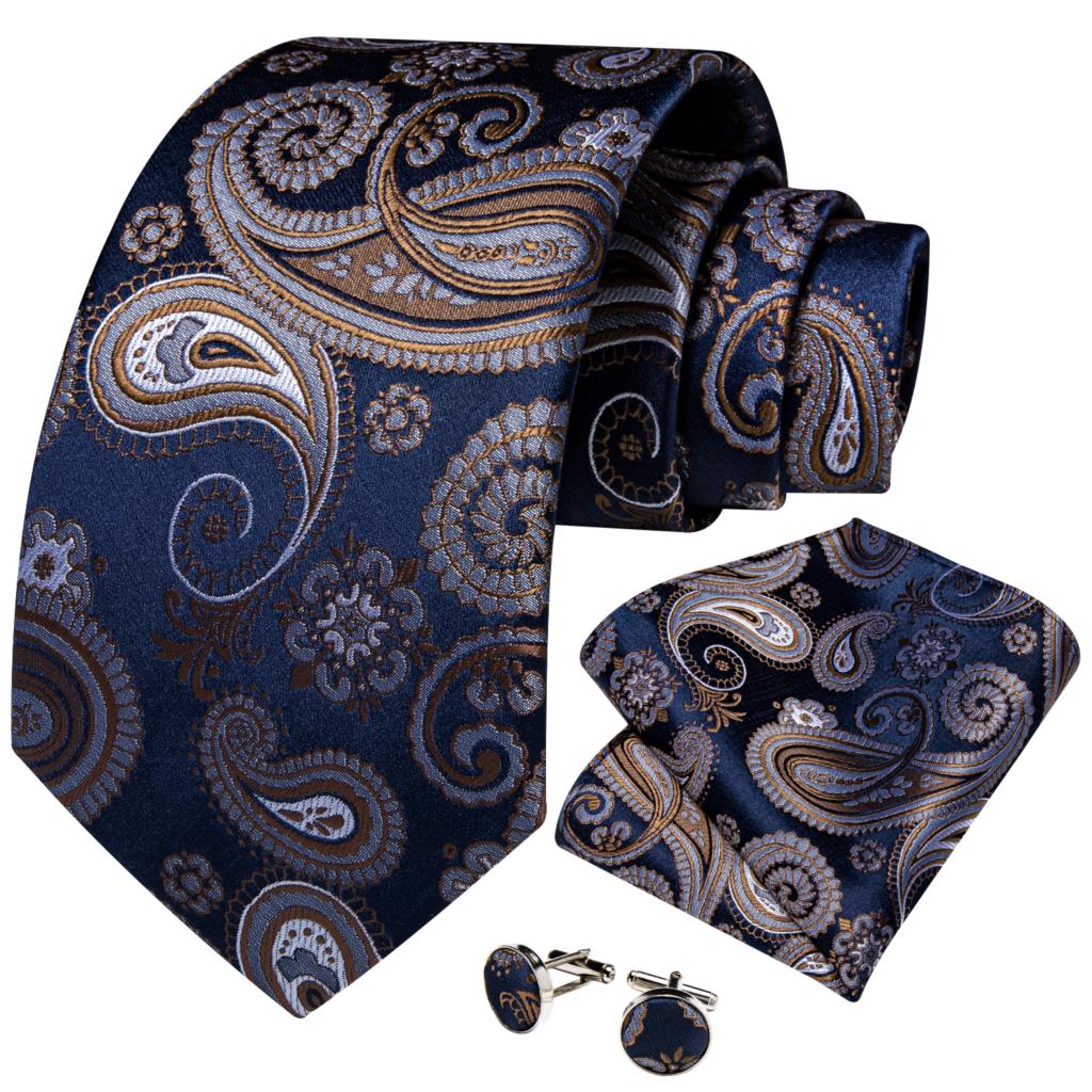 Luxury Business Paisley Tie Set