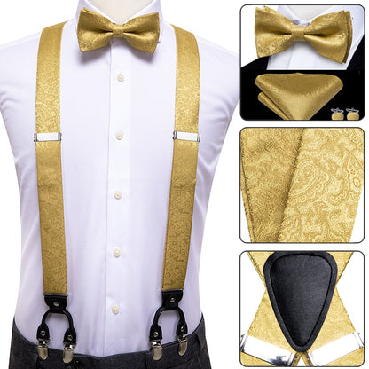 Luxury Bow Tie & Elastic Suspenders