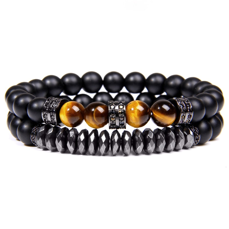 Tiger Eye Obsidian Bracelet