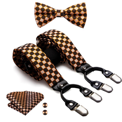 Luxury Bow Tie & Elastic Suspenders