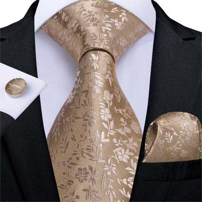 Orange Silk Ties Set