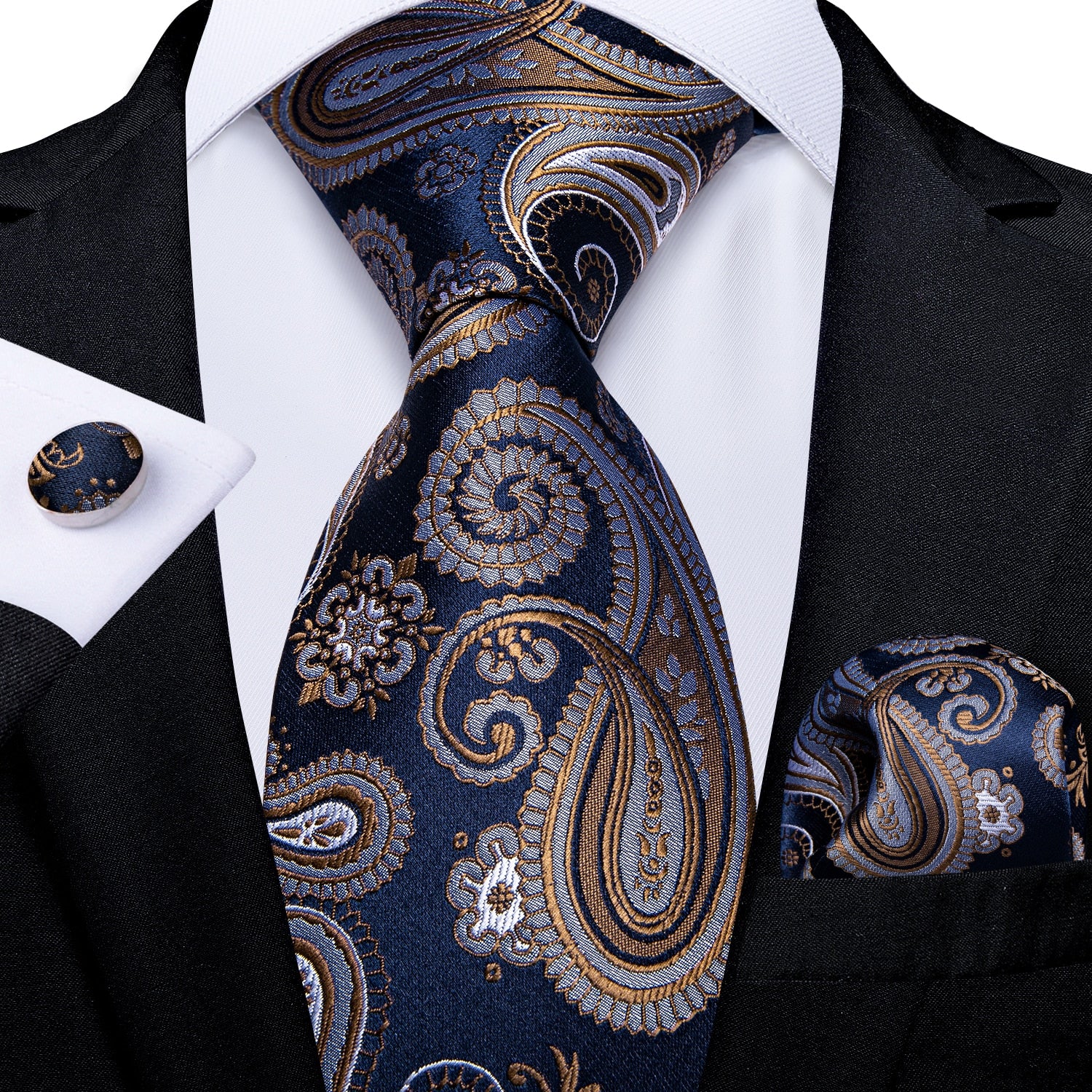 Luxury Business Paisley Tie Set