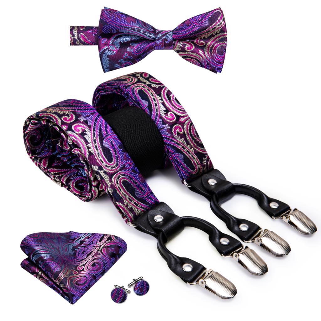 Luxury Bow Tie & Elastic Suspenders