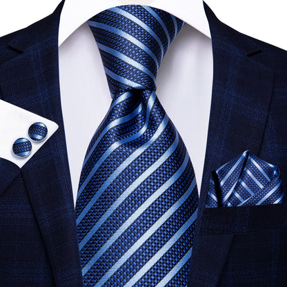 Blue Striped Novelty Tie