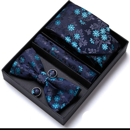 Gift Box Floral Necktie Set