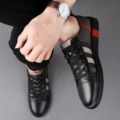 Mens Genuine Leather Sneakers