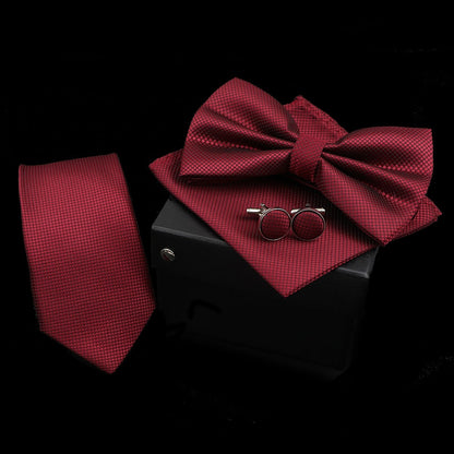 Fashion Solid Necktie Set