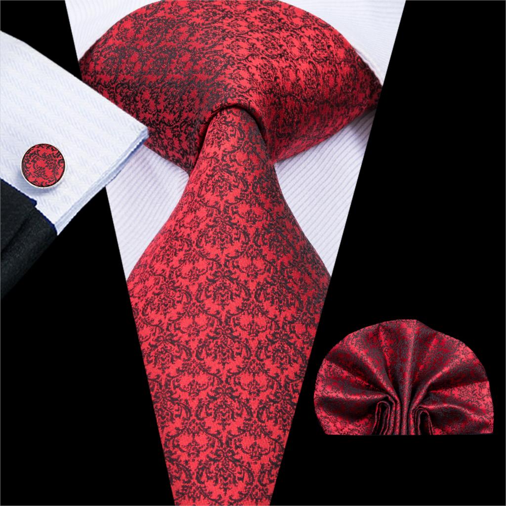 Burgundy Paisley Silk Tie