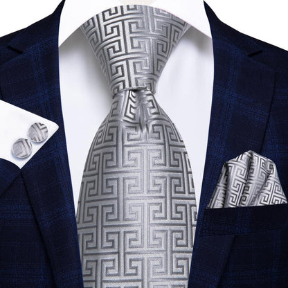 Plaid Silk Tie Set